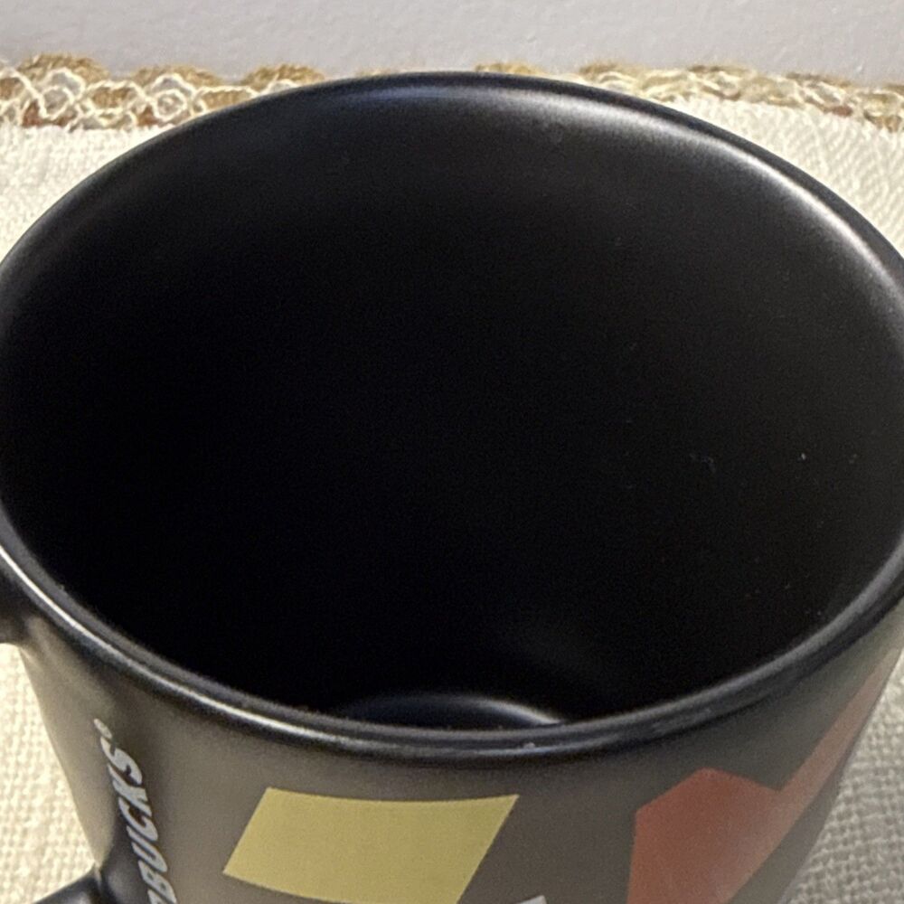 Starbucks Las Vegas Black Coffee Mug Tea Cup 12 oz Cards Blackjack Triple 7s - Picture 6 of 6
